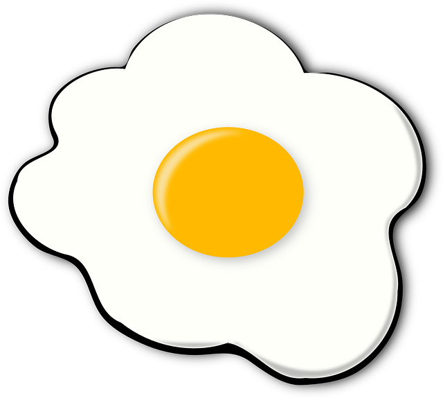 FOOD, CARTOON, EGGS, FRIED, EGG, BREAKFAST, SIDE, SUNNY - Public