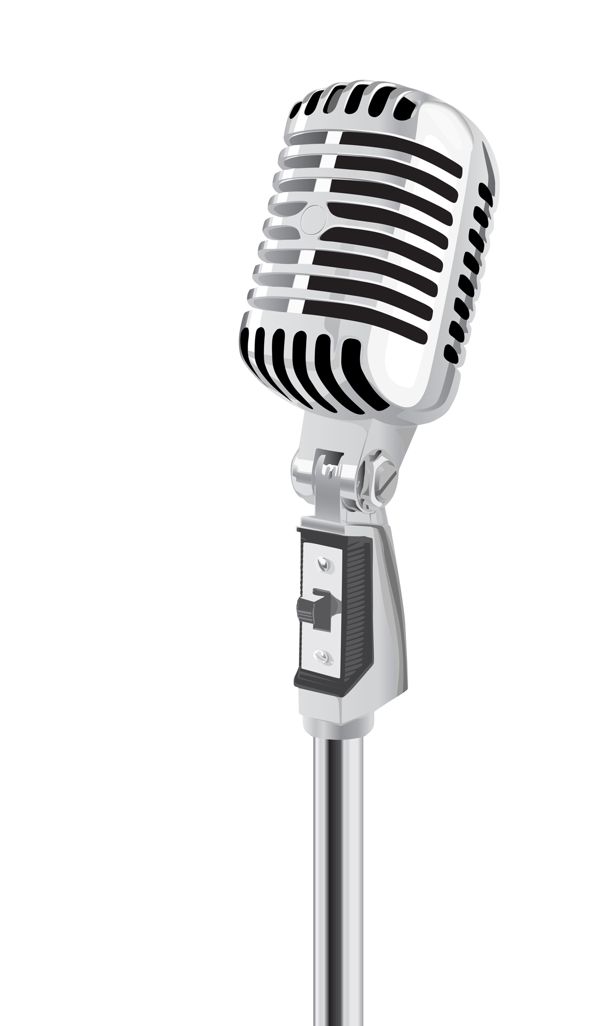 Black and white microphone clipart clipart kid - Clipartix