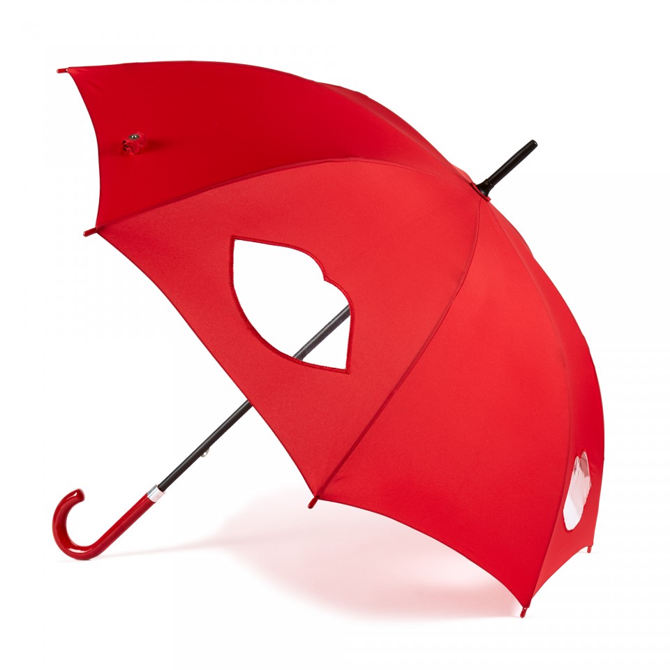 Red Cut Out Lips Kensington Umbrella | Umbrellas | Accessories ...