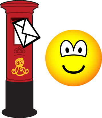 Letter posting emoticon : Emoticons @ emofaces.com