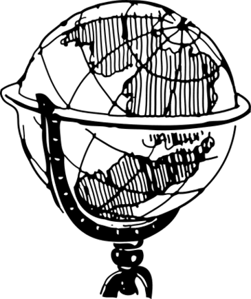 Globe Clipart Black And White Clipart - Free to use Clip Art Resource