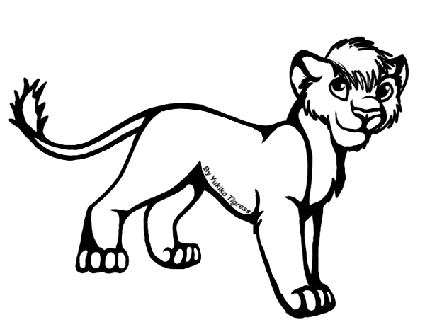 Lion cub clipart images