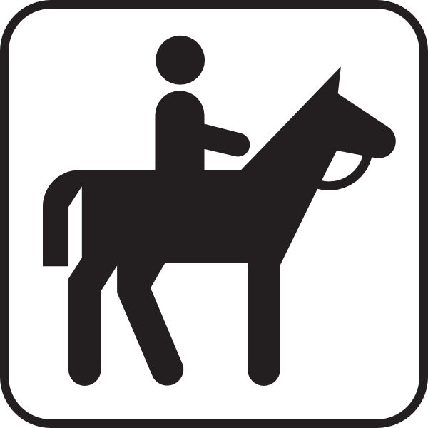 Horse Back Riding clip art Free Vector