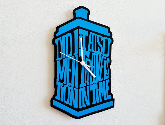 Doctor Who Silhouette - Wall Clock