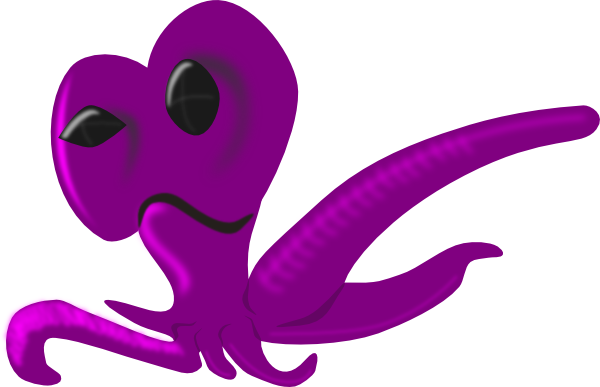 Alien Octopus Clip Art - vector clip art online ...