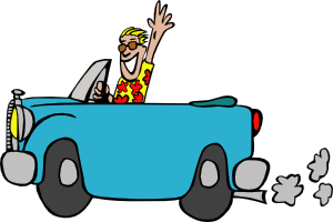 Man Driving Car Clip Art - vector clip art online ...