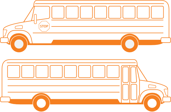 School Busses clip art - vector clip art online, royalty free ...