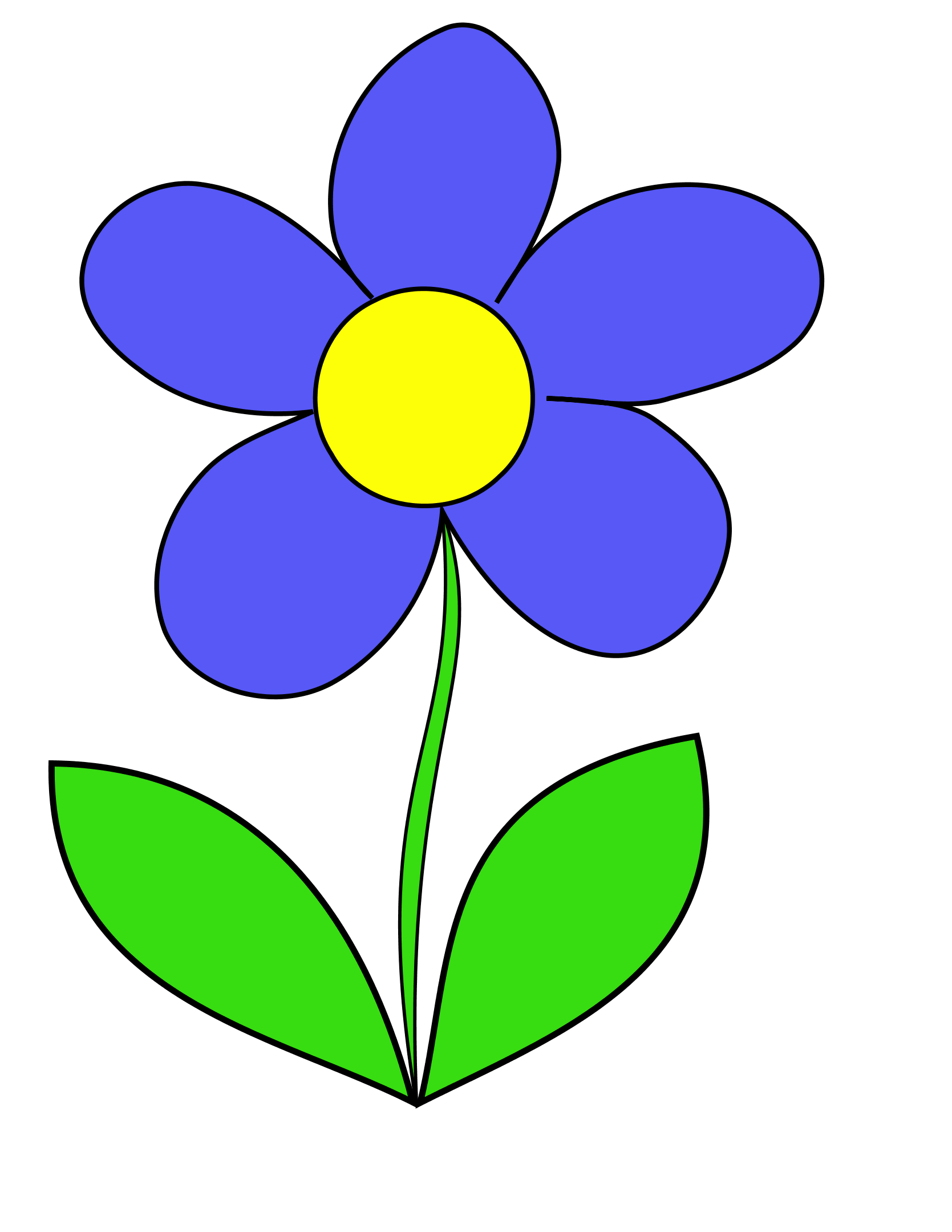 Simple Flower Flowers 2011 Clip Art SVG openclipart.org commons