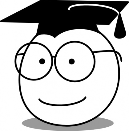 Buddy Graduate clip art vector, free vector graphics