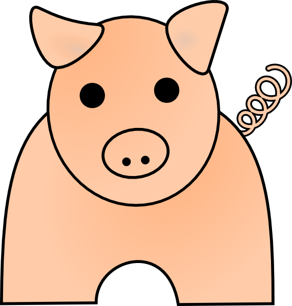 Pig clip art Free Vector