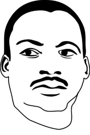 Cartoon Drawing of Martin Luther King Jr Coloring Page - Free ...