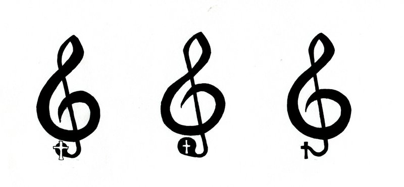 Treble Bass Clef Tattoo - ClipArt Best