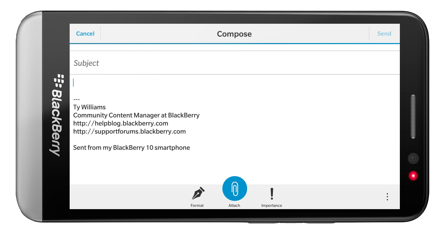 How to set up an email signature using BlackBerry 10 | Inside ...