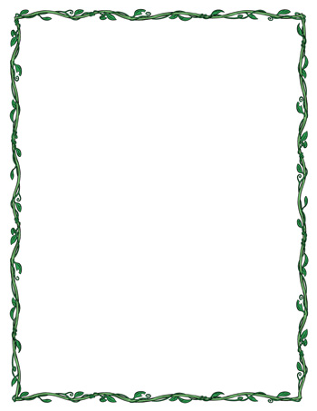 Page Border Template - Vines - Tim's Printables