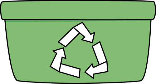 Green Recycling Bin Clipart