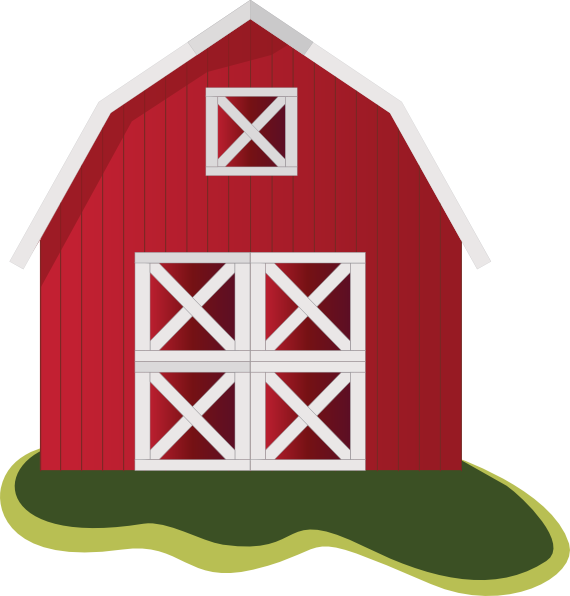 Red Barn Clipart Set Png - ClipArt Best