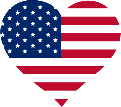 Flag Heart Clipart