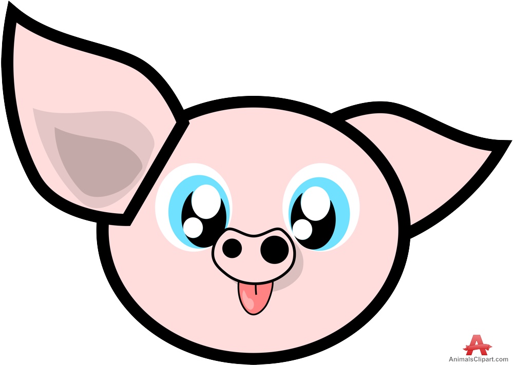 Cute Pig Clipart Face | Free Clipart Design Download