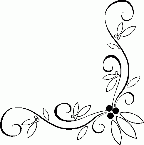 Simple corner border clipart