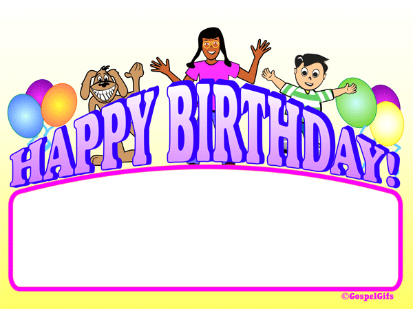 Happy birthday border clipart