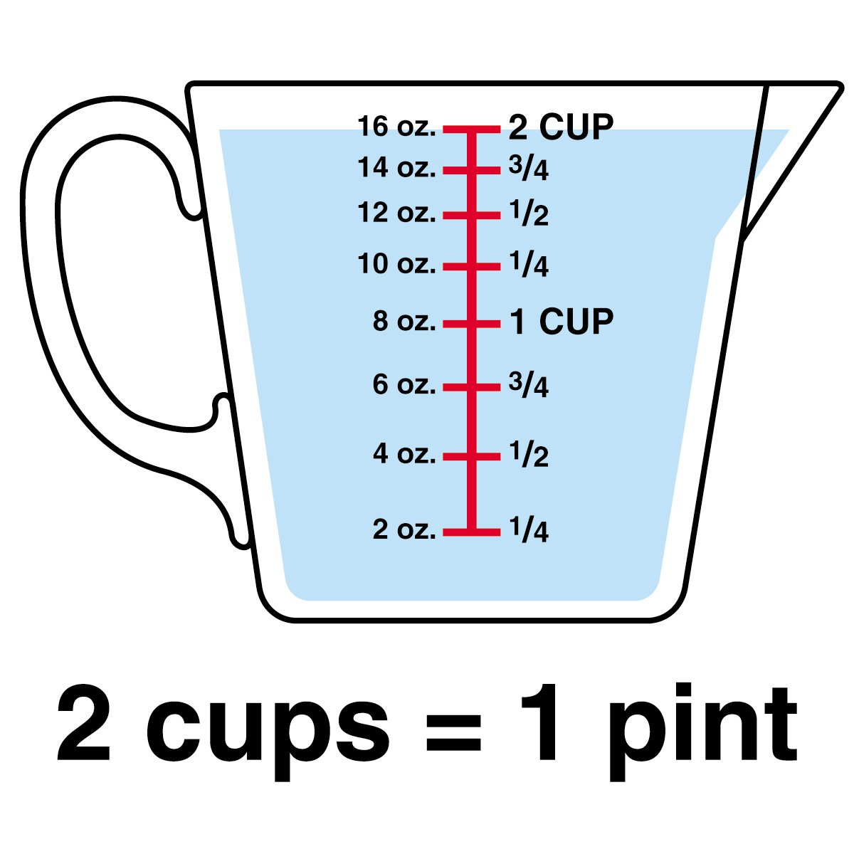 dry measuring cups clipart