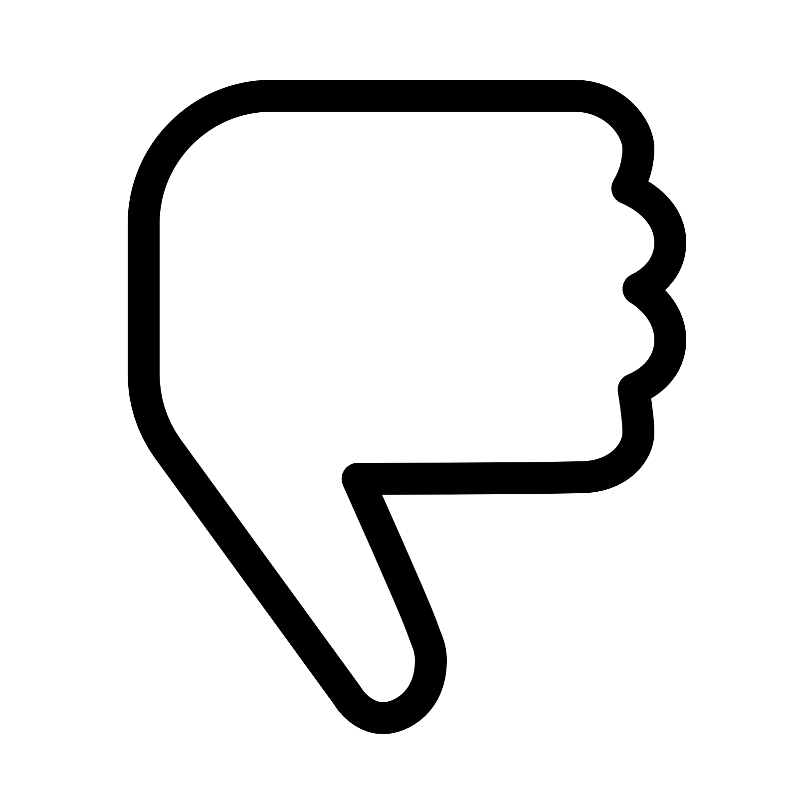 Thumbs Down Icon - Free Download at Icons8