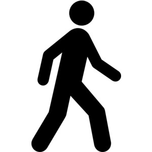 Walking stick man clipart gif