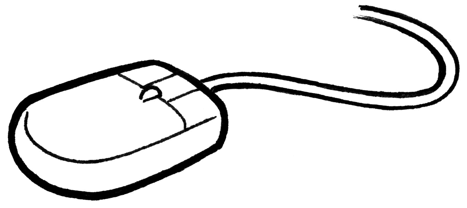 Computer keyboard and mouse clipart