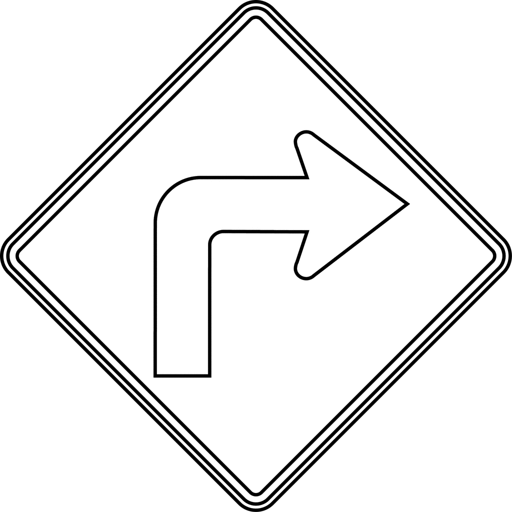 Right sign clipart