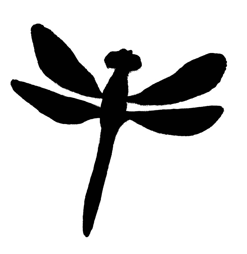 Free clipart dragonfly silhouette