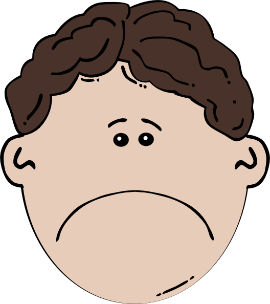 Sad boy clip art