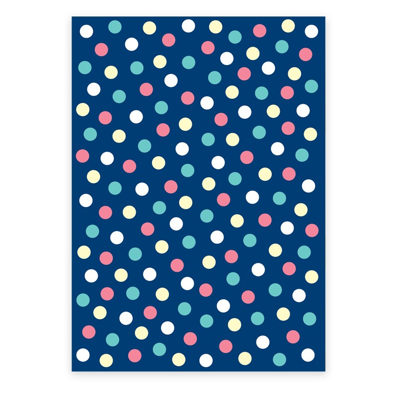 Spotty Navy Wrapping Paper PrintspaceÂ® shop online and wholesale ...