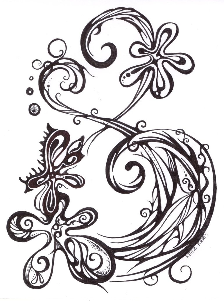 Flower And Heart Tattoo Designs | Free Download Clip Art | Free ...