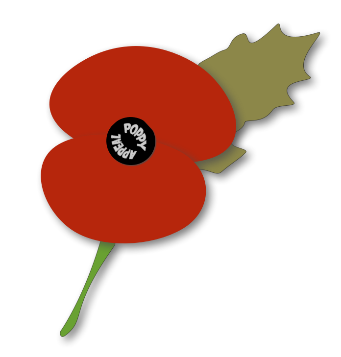 Remembrance poppy clipart