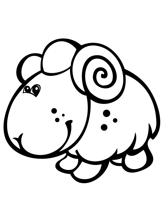 Baby Lamb Coloring Pages - AZ Coloring Pages