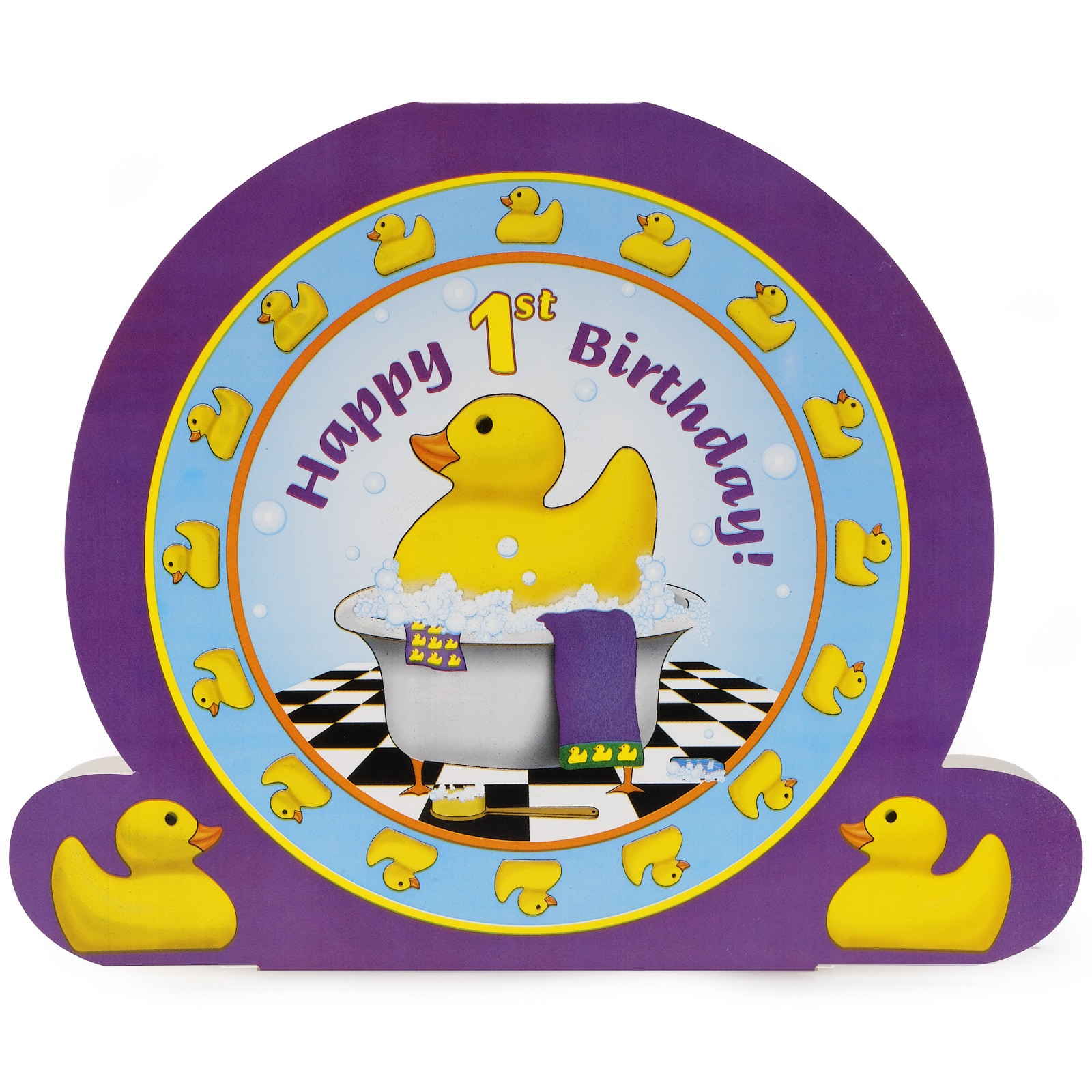 Rubber Ducky 1st Birthday Centerpiece | BirthdayExpress.com