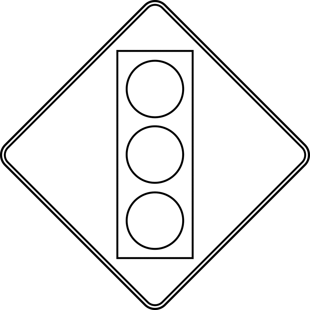 Road Signs Colouring In ClipArt Best