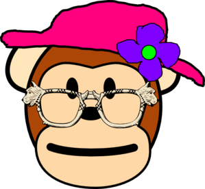 Female monkey clipart