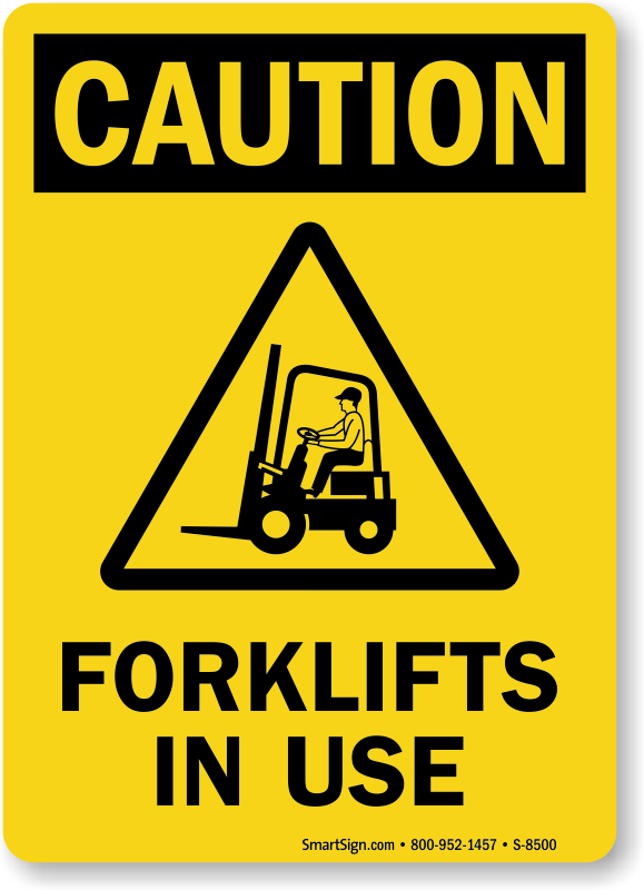 Forklift Warning Signs - MySafetySign.com