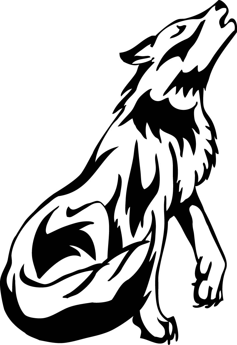 Wolf Howling Drawing - ClipArt Best