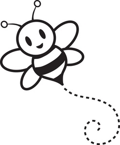 Free honey bee clipart outline images