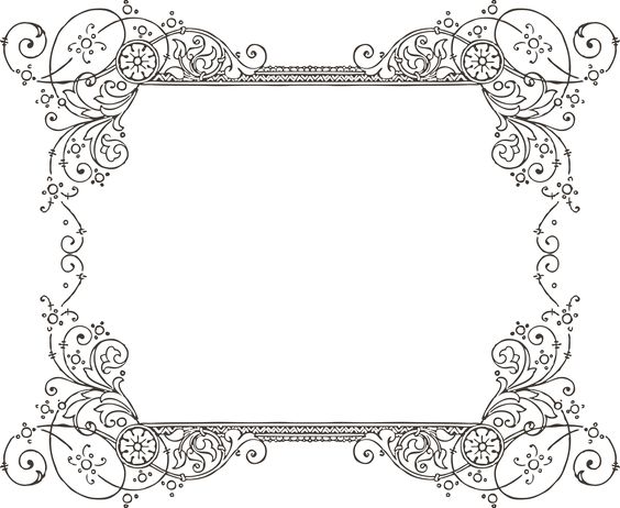 Clipart frames for word