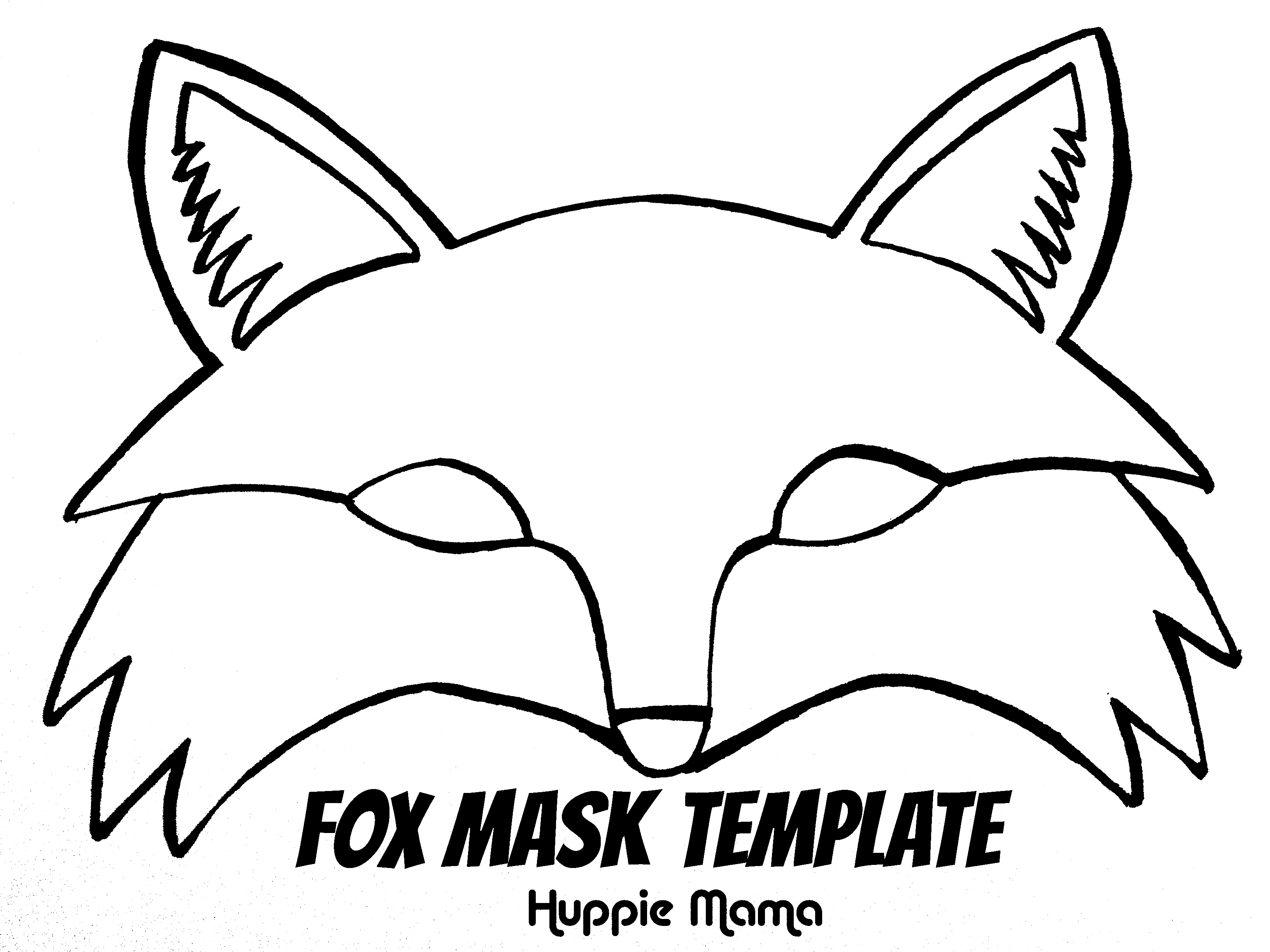 Full Face Mask Template Clipart Best