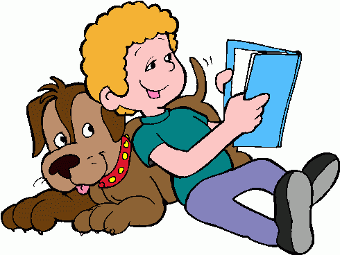 Child reading mom reading clipart