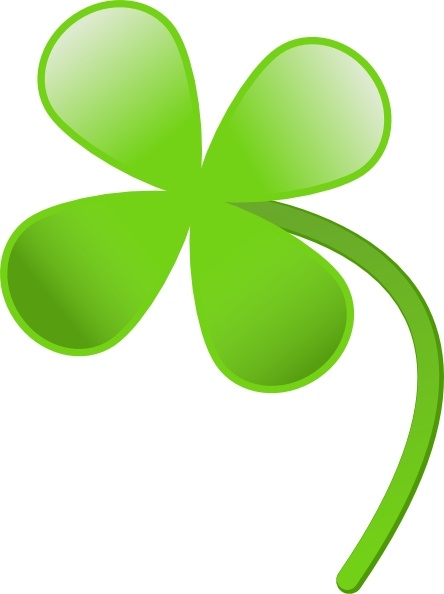 4 leaf clover four leaves clover clip art free vector in open ...