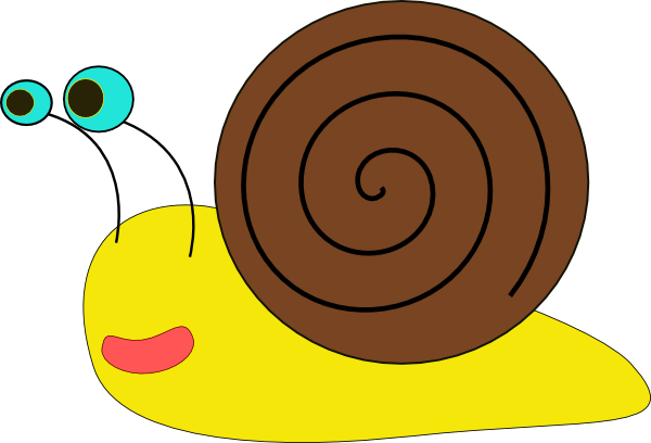 Snail 3 clip art - vector clip art online, royalty free & public ...
