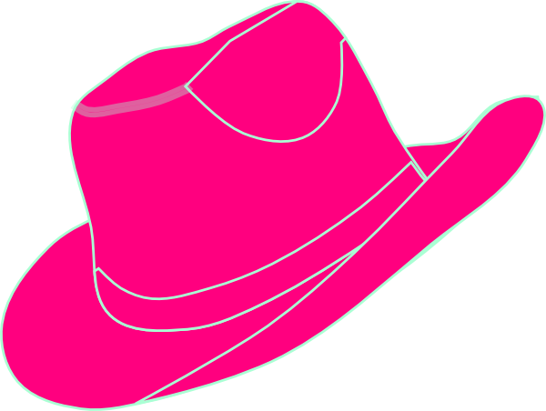 Pink Cowgirl Hat Clip Art - vector clip art online ...
