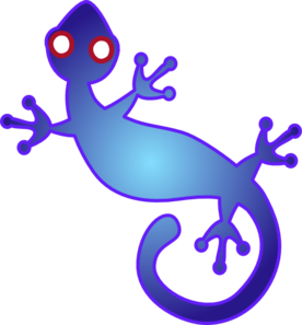 Blue Gecko Clip Art - vector clip art online, royalty ...