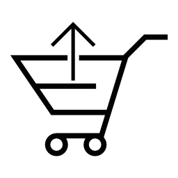 Shopping cart, IOS 7 interface symbol vector icon | Free Business ...