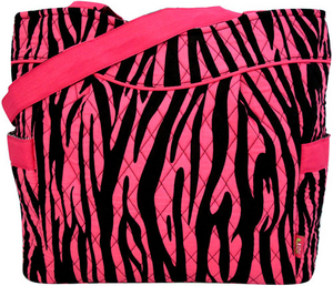 Pink Zebra Diaper Bag